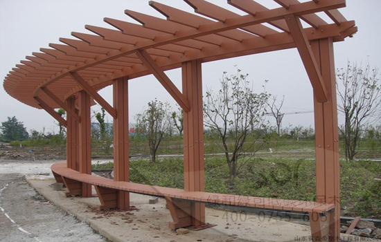 深圳绿和塑木廊架